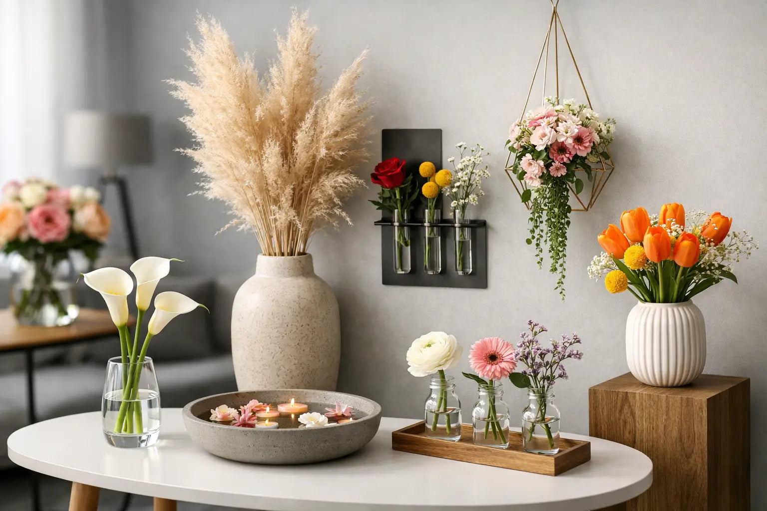 Blumen modern in Szene setzen: 7 Ideen