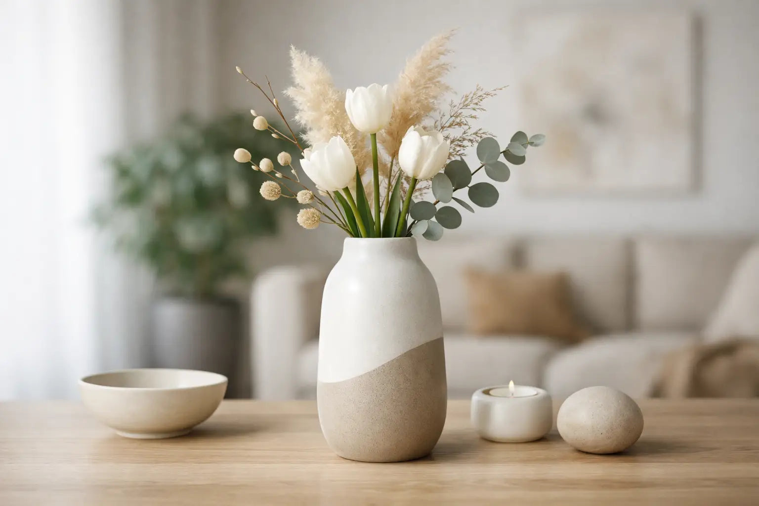 Wie dekoriere ich eine moderne Vase stilvoll?
