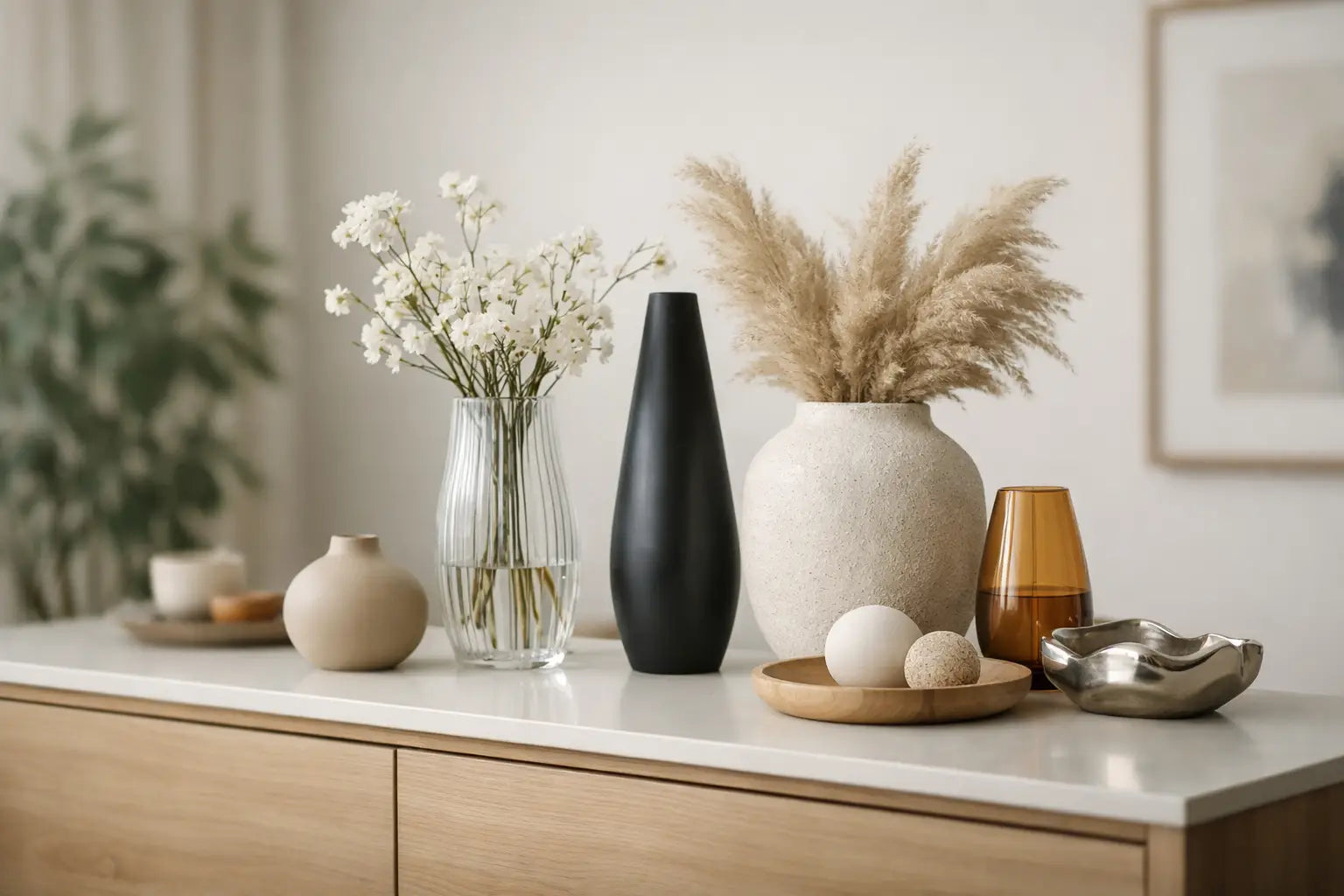 Beste Vasen für Sideboard stilvoll wählen