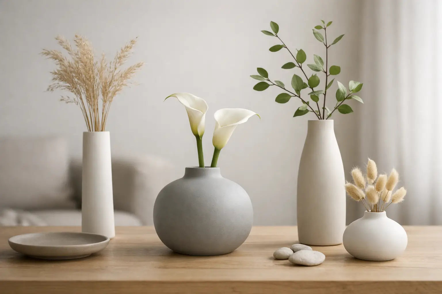 Minimalistische Vasen richtig dekorieren