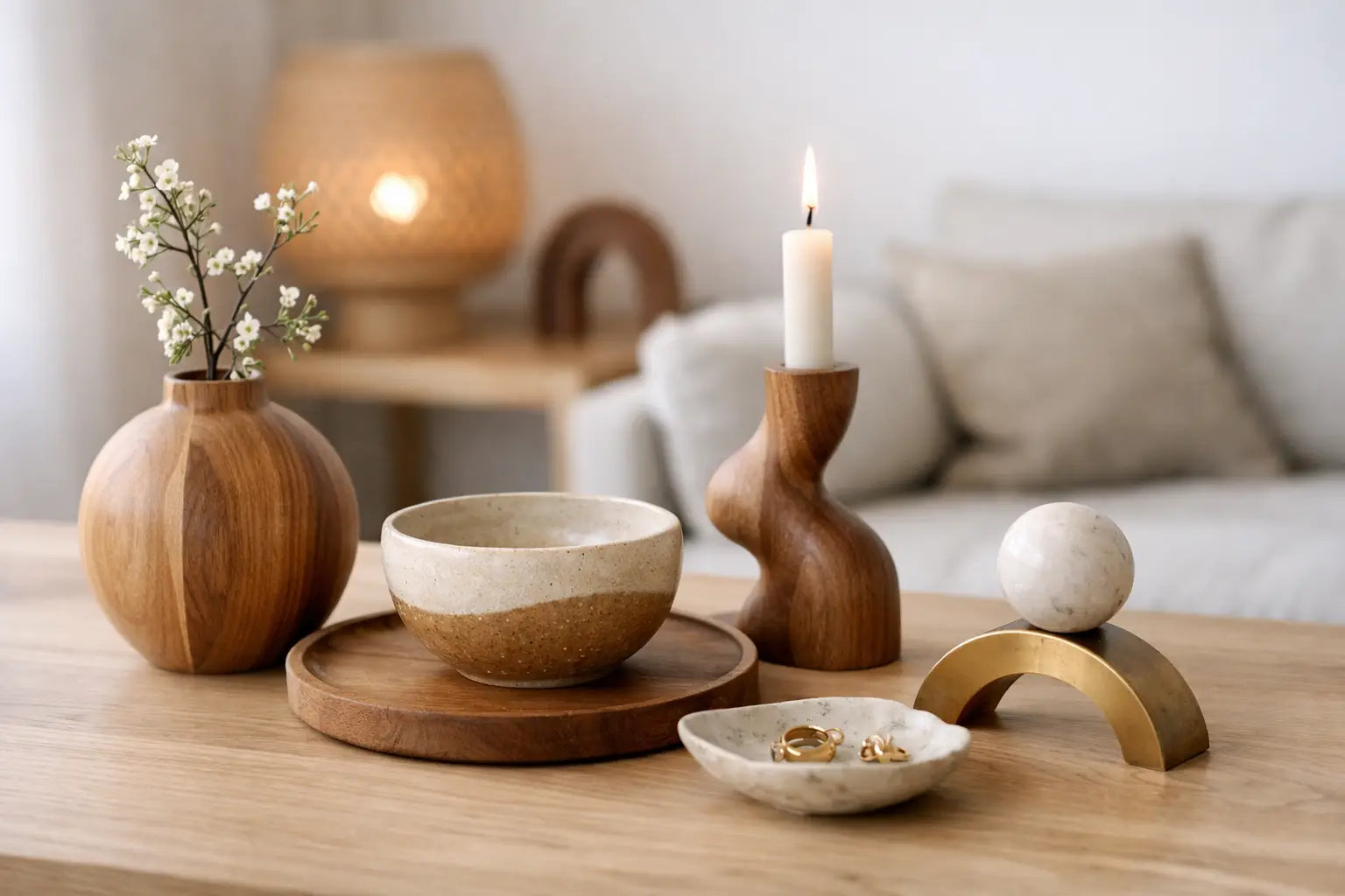 Handgefertigte Designobjekte für zuhause