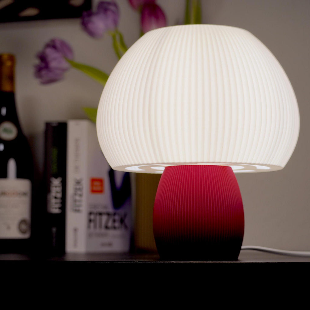 Tischlampe Fungo | Modernes Pilz-Design | Nachhaltige Beleuchtung | Minimalistische Nachttischlampe | Skandinavischer Stil | Stimmungslicht - the-distinct.shop