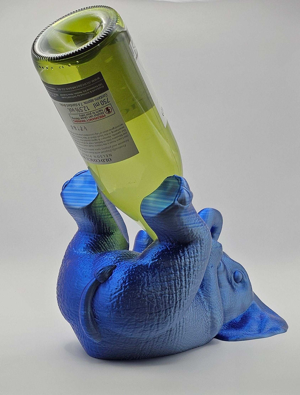 Weinflaschenhalter Elefant – Detailansicht des strukturierten Designs