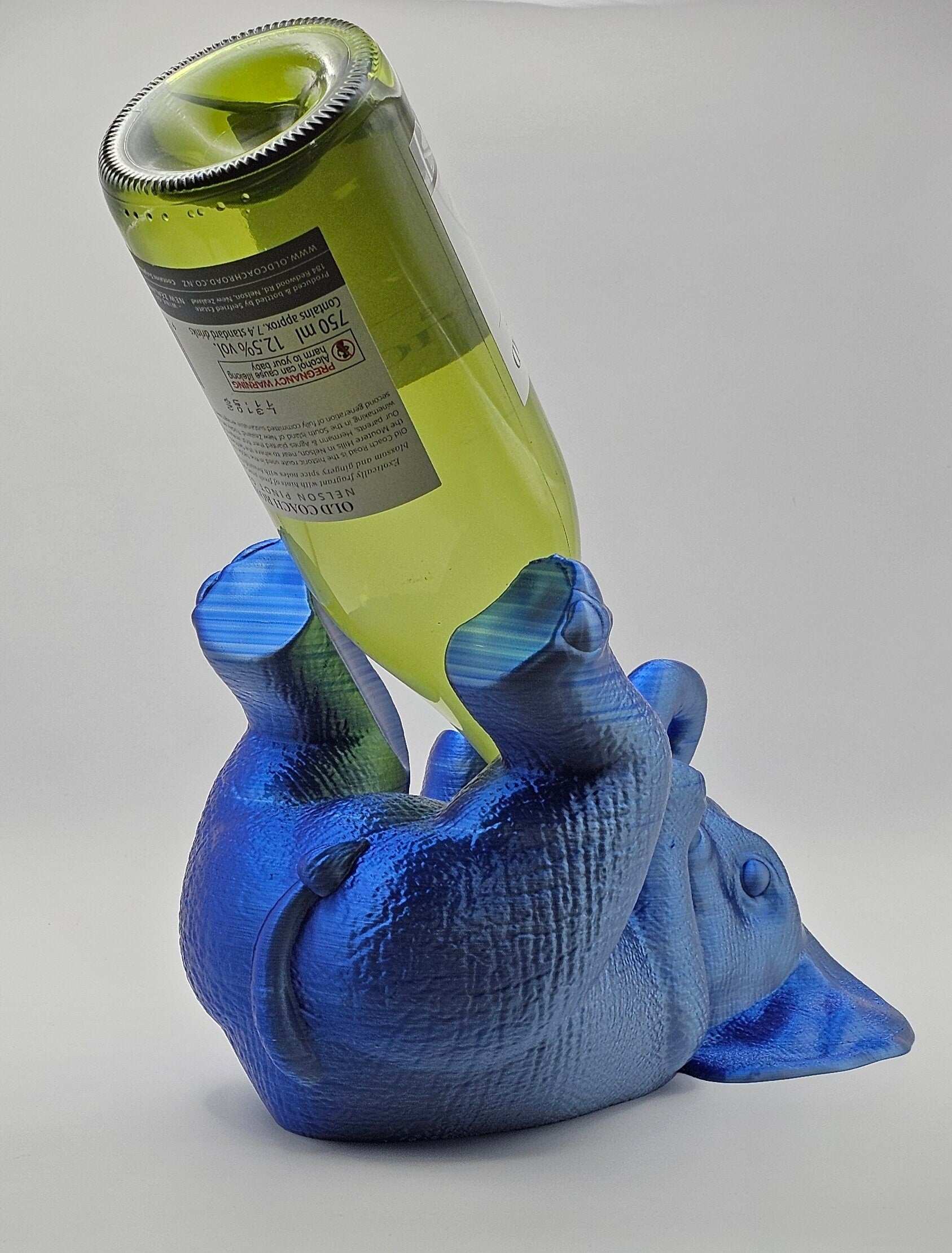 Weinflaschenhalter Elefant – Detailansicht des strukturierten Designs