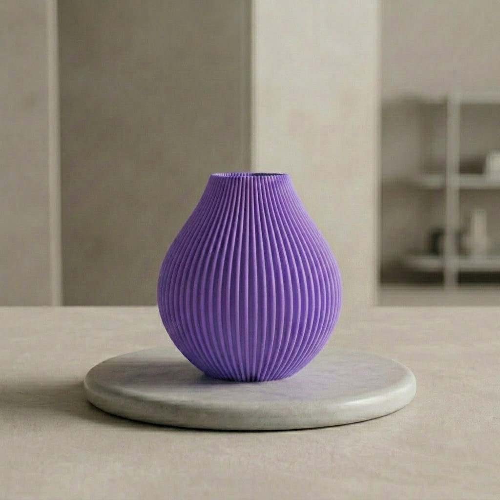 Vase Bulba in der Farbe Lavendel