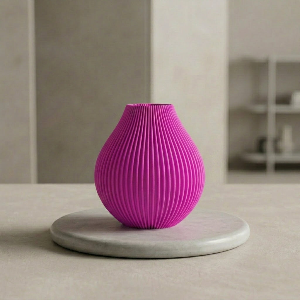 Vase Bulba in der Farbe Drachenfrucht