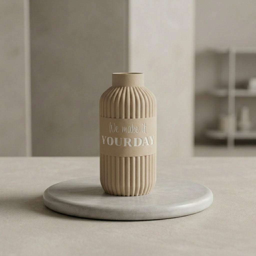 Vase Lume in der Farbe Dünensand