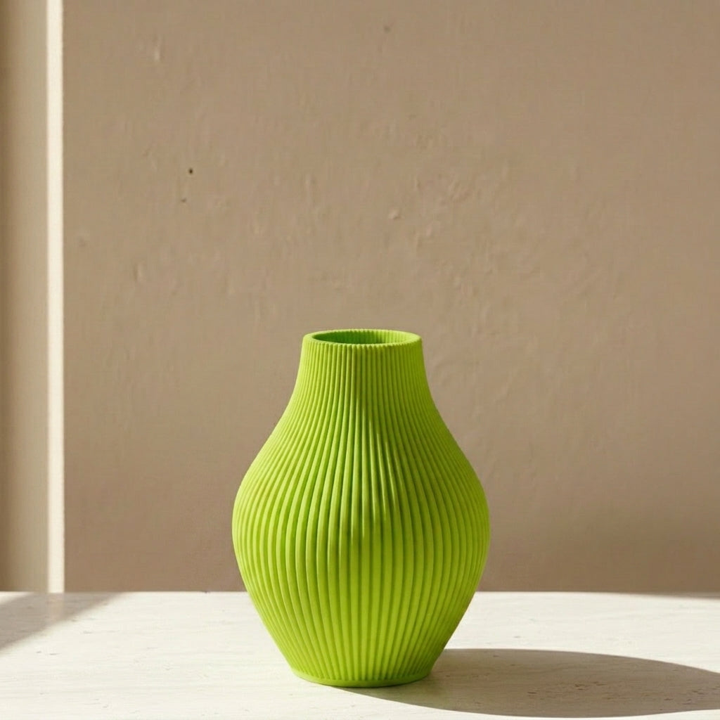 Vase Oliva in der Farbe Apfelsorbet