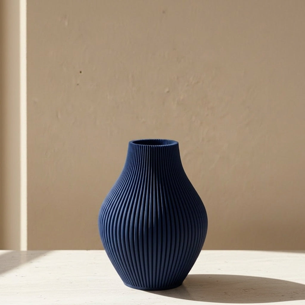 Vase Oliva in Farbe Ocean