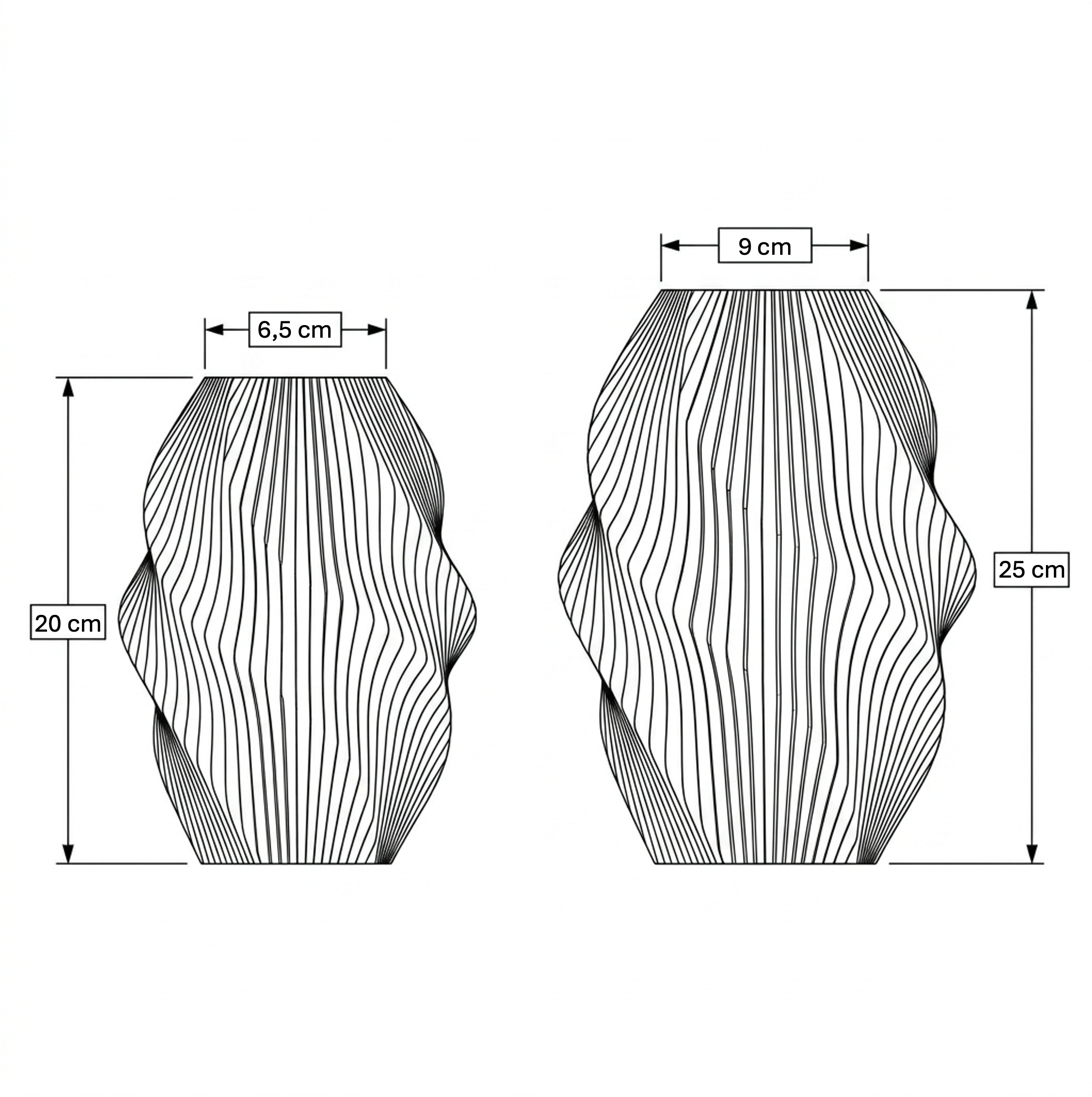 Vase Onda