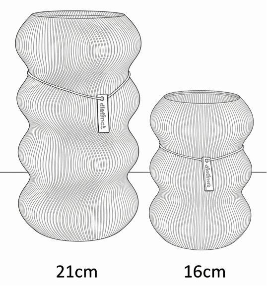 Größenübersicht Vase Nami