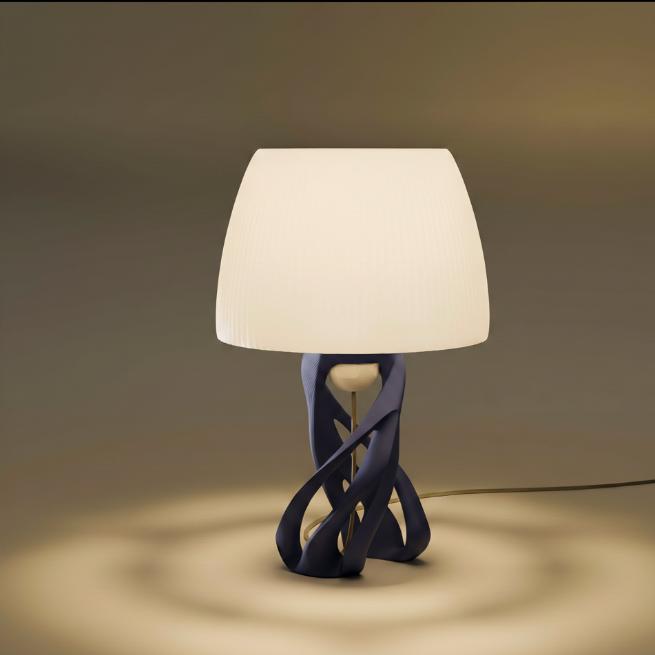 Tischlampe Spyra in Farbe Ocean