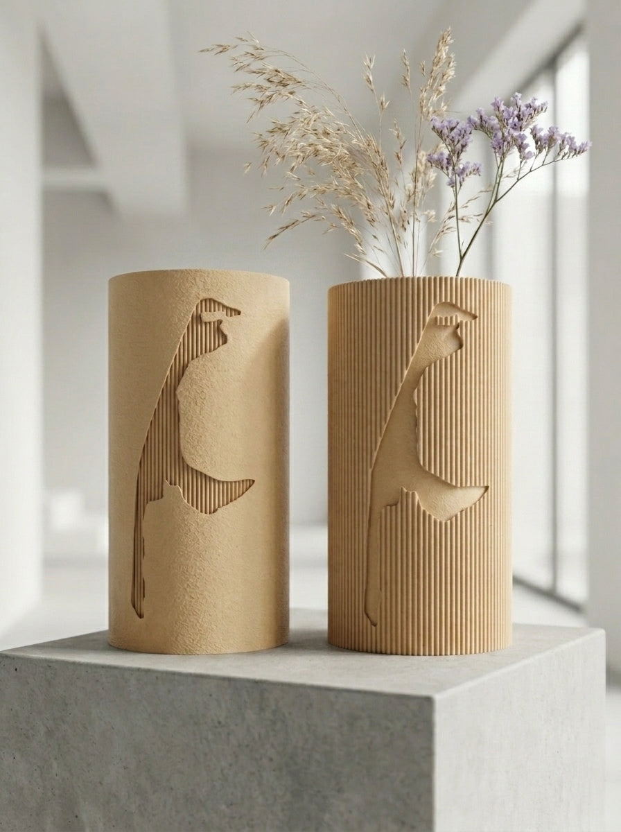 Personalisierte Vase Mappa mit Relief der Insel Sylt von distinct.