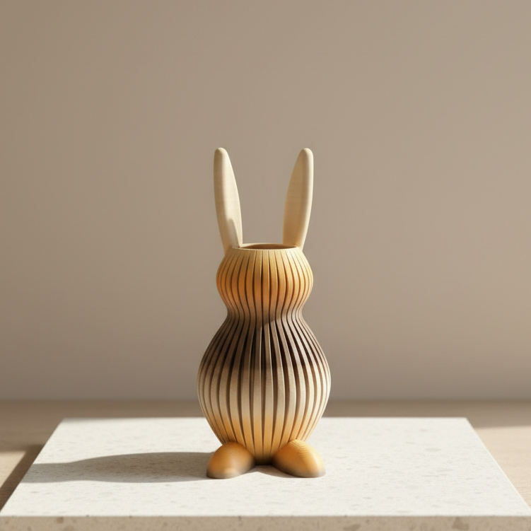 Vase Hase im Farbverlauf