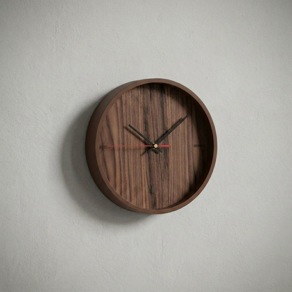 Wanduhr Chrona in der Farbe Zartbitter