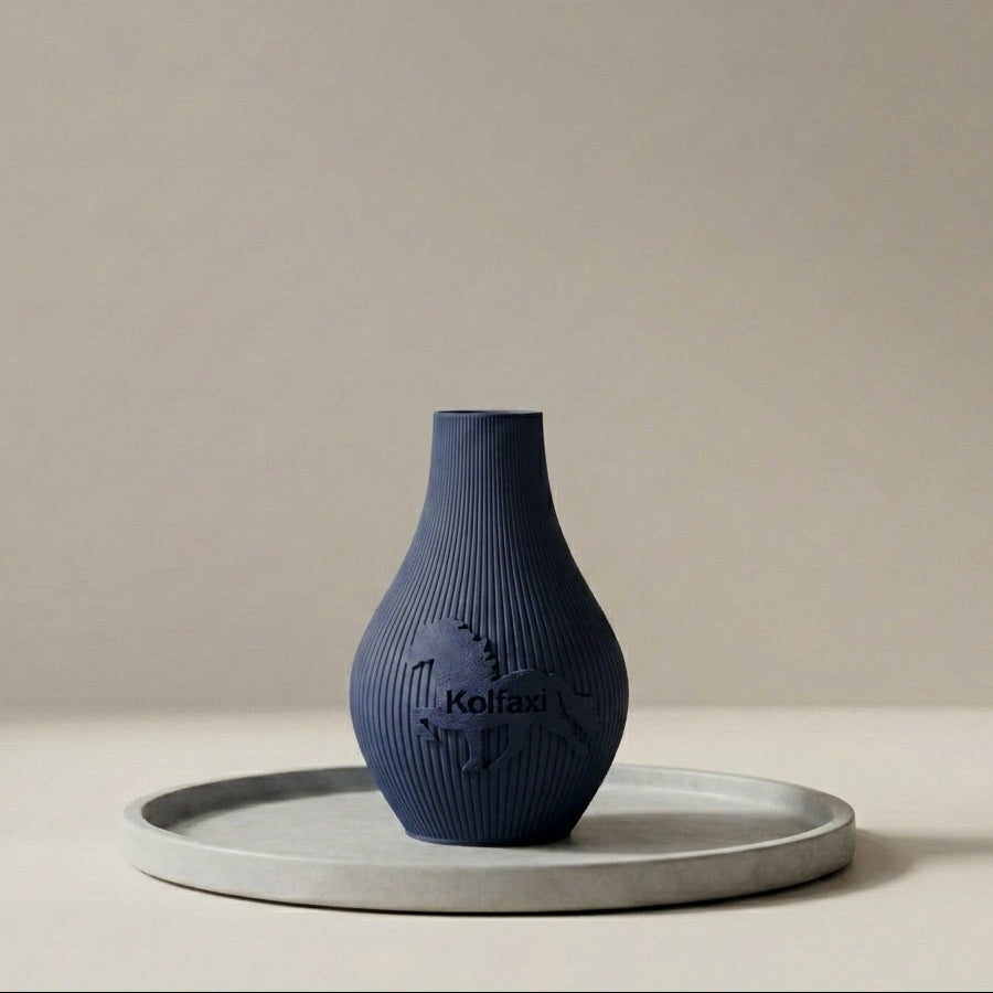Vase Hekla in der Farbe Nachtblau