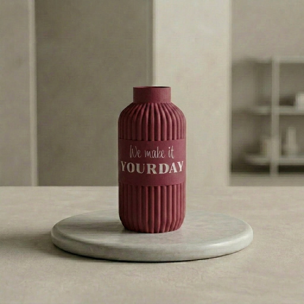 Vase Lume in der Farbe Waldbeere