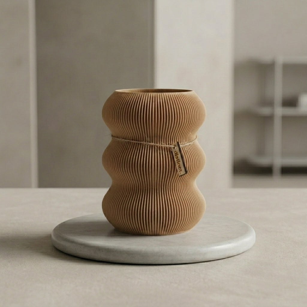 Vase Nami in der Farbe Dünensand