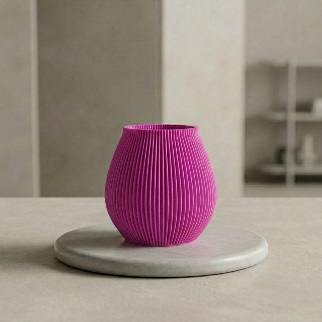 Vase Orba in der Farbe Drachenfrucht
